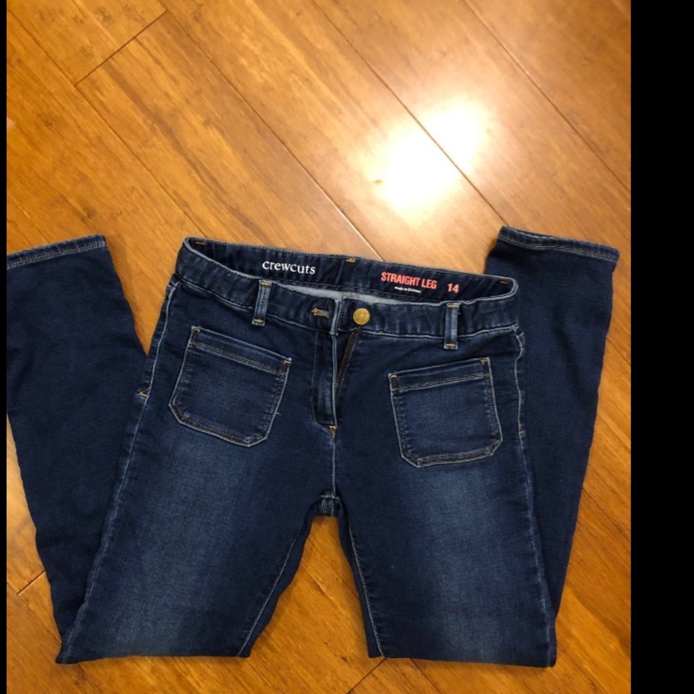 J.Crew Navy Blue Stretch Skinny Jeans Girls Size 14 | Fits Women's 00P / 23–24 W